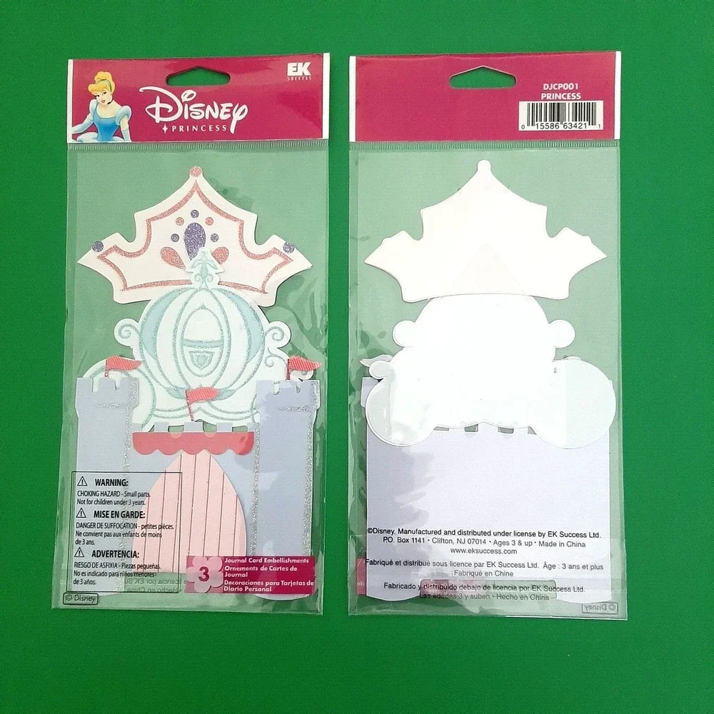 12 Disney Princess Castle Coach Crown Journal Card embellishments Birthday Party